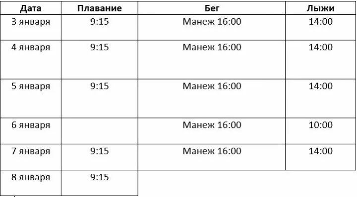 Расписание сборов на Новый Год 2020 в Ярославле