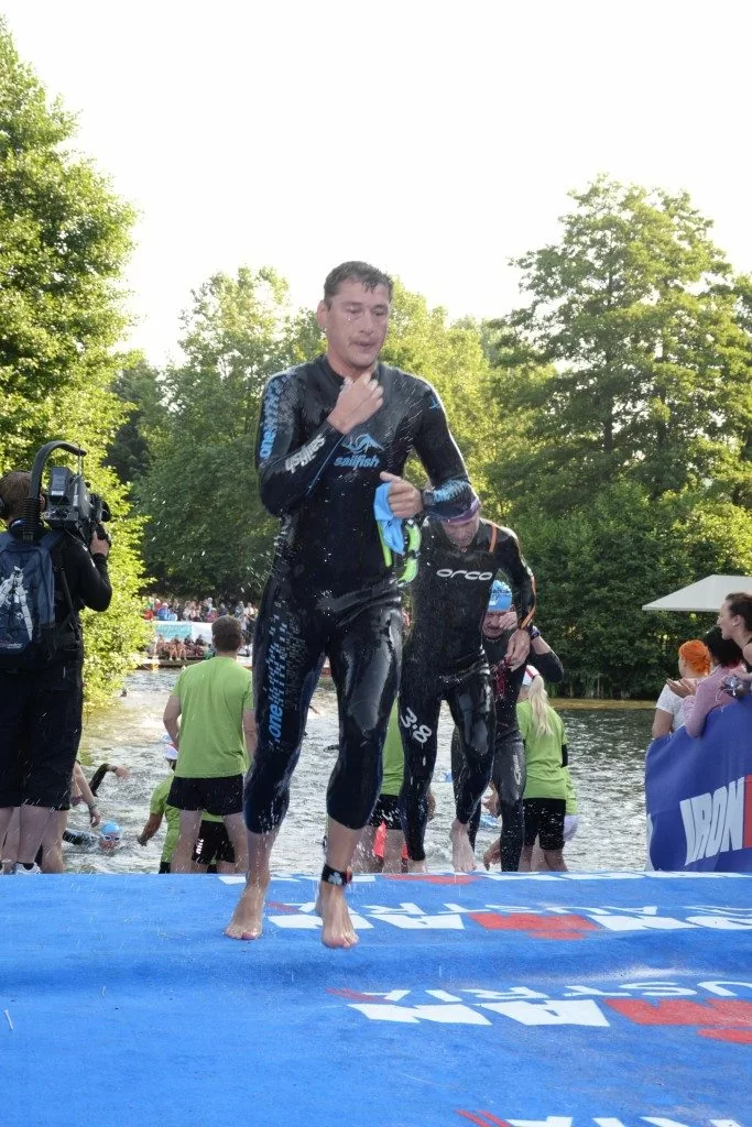 Ironman Austria out of the water