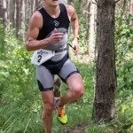 Дмитрий Ильин на беговом этапе