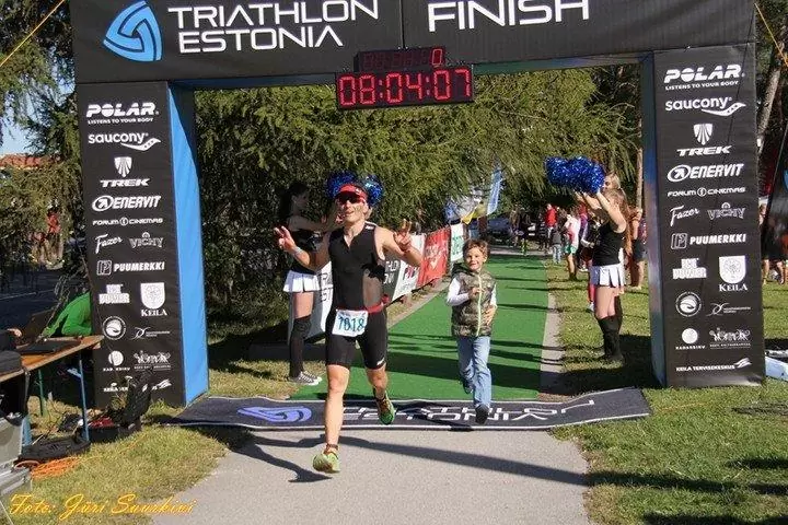 Estonia Keila triathlon finish