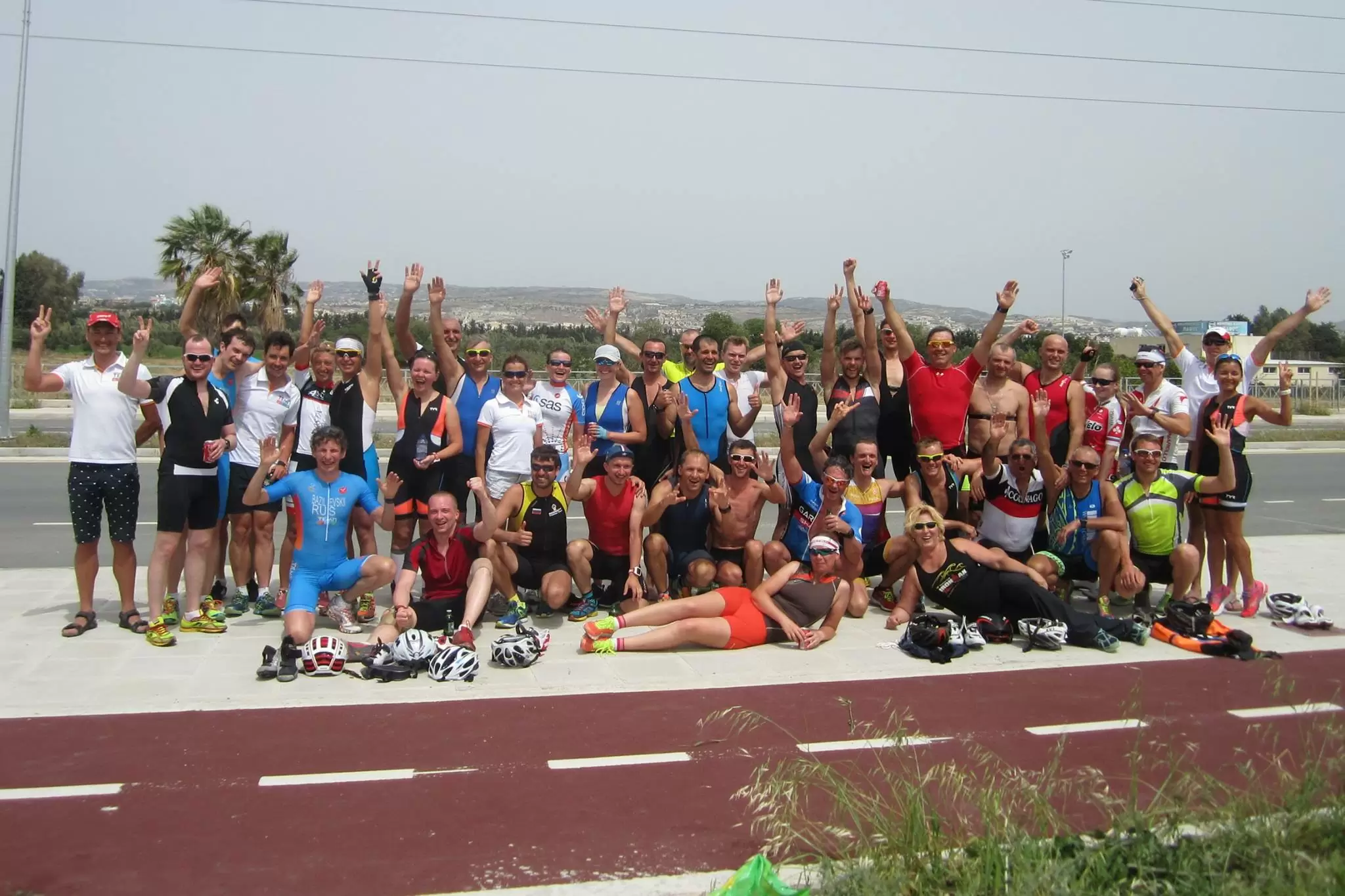 Наша команда на триатлоне в Пафосе