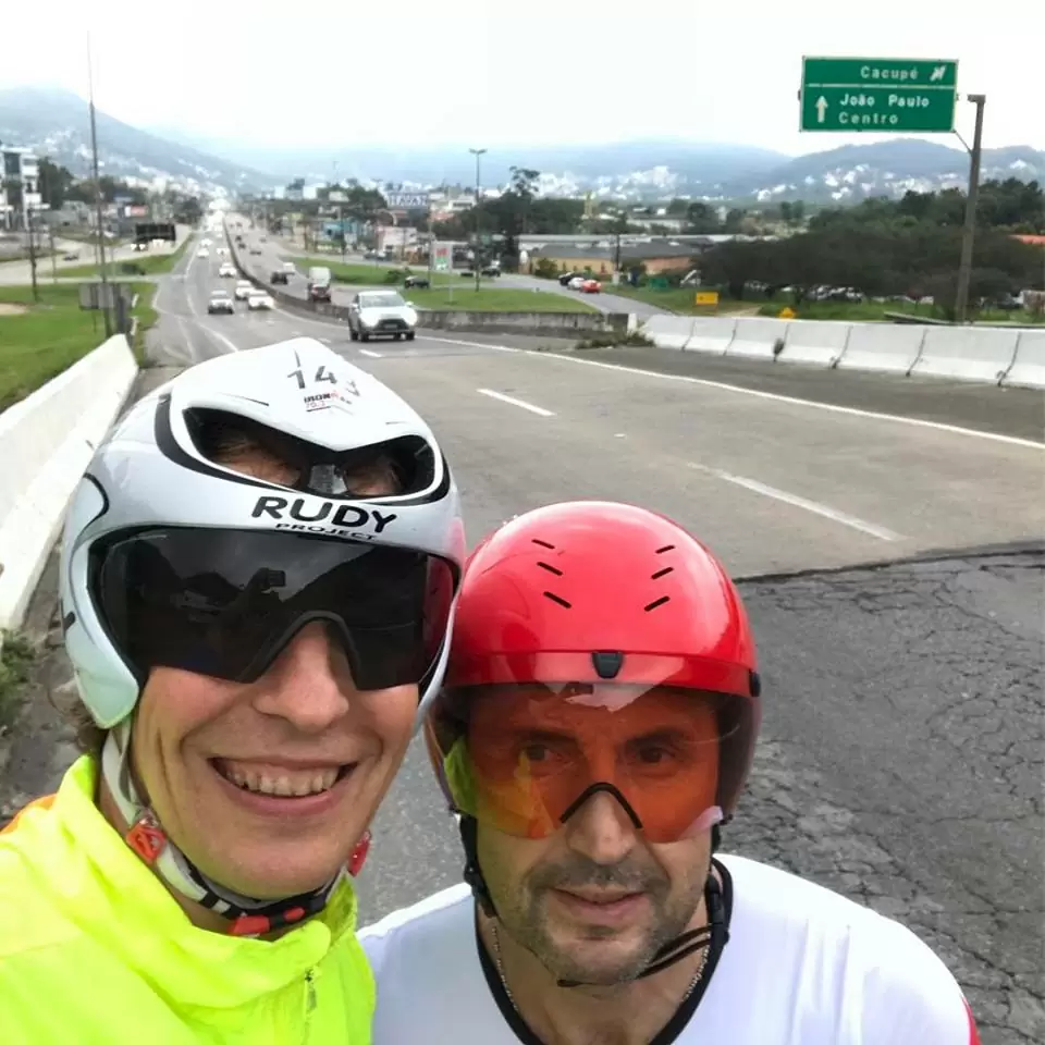 Юрий Базилевский и Валерий Фазлутдинов на Ironman Florianopolis