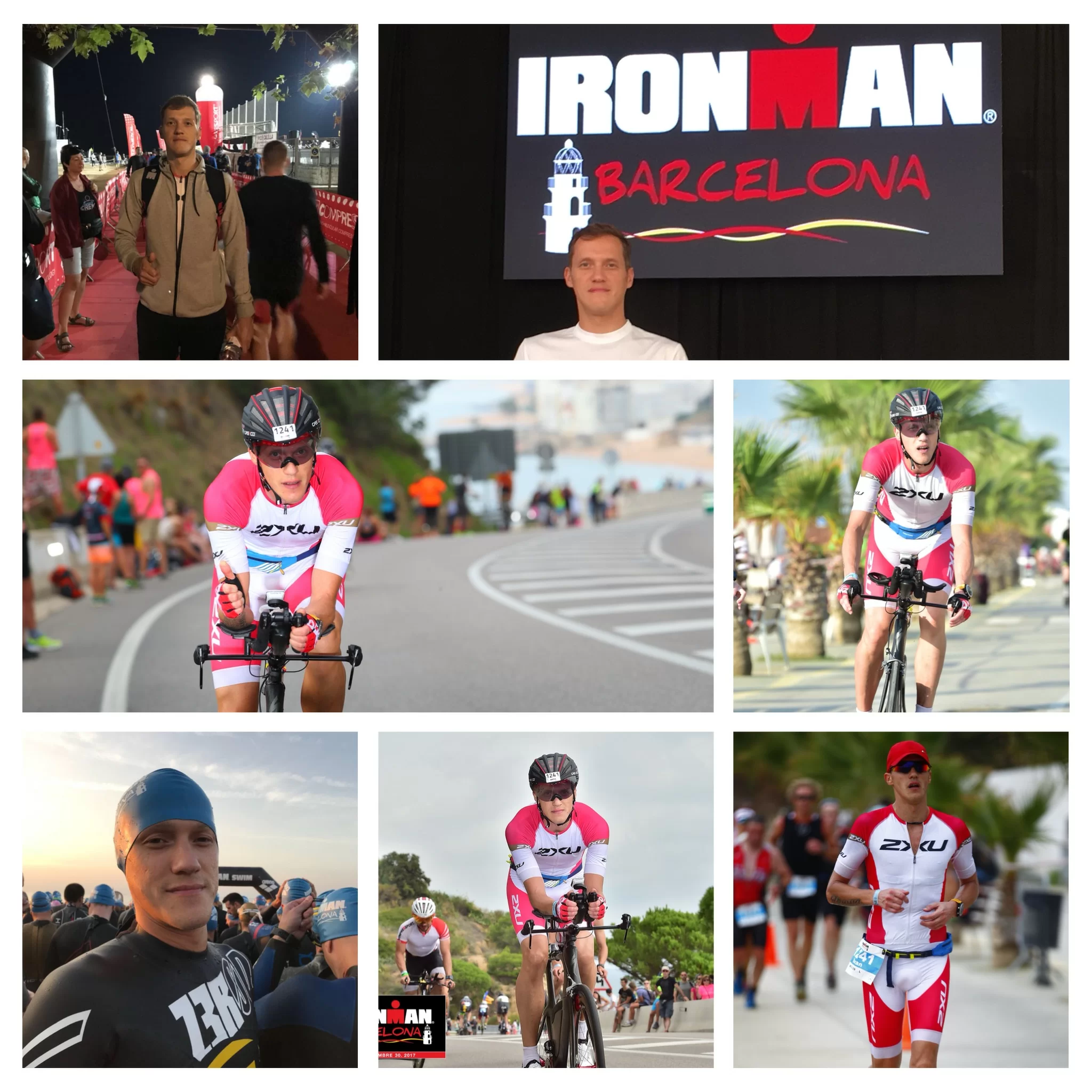 Коллаж с Ironman Barcelona
