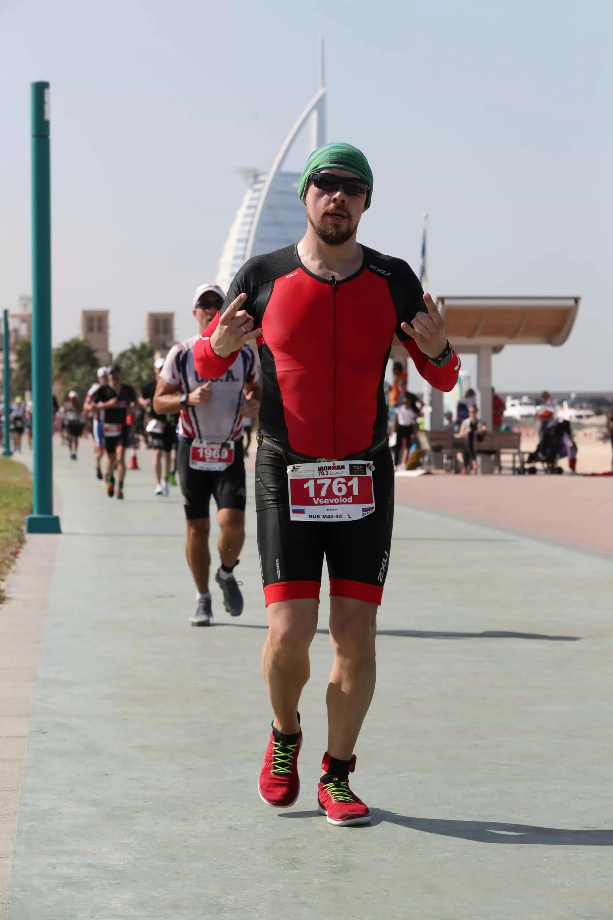 Бег на Ironman 70.3 Dubai