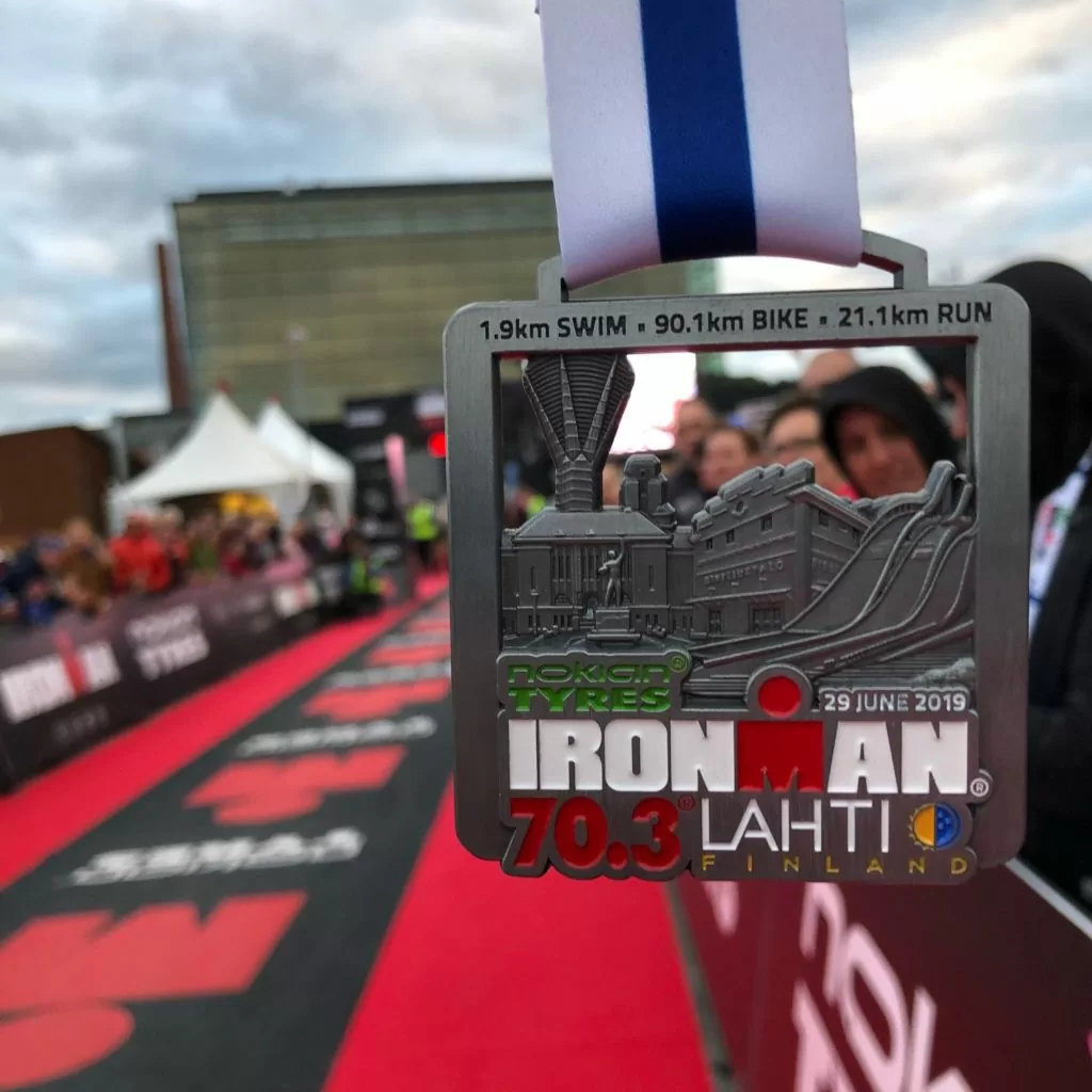 Медаль Ironman 70.3 Lahti